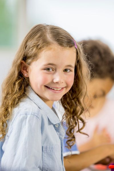 Happy Child in Class Happy Child in Class
